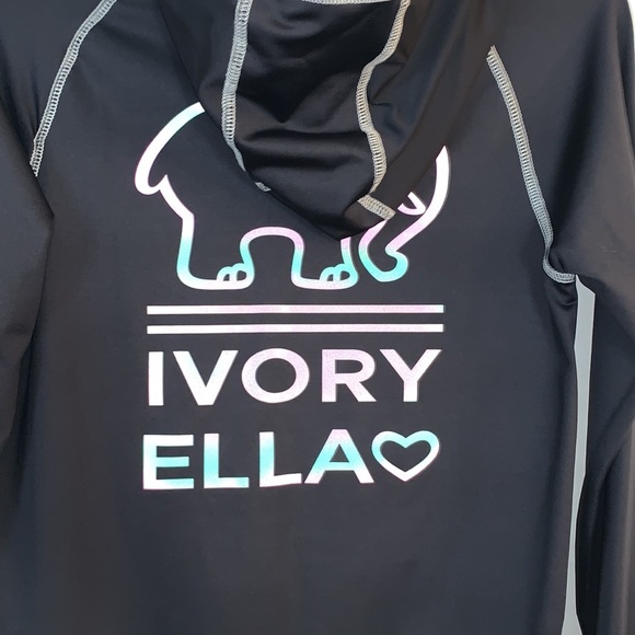 Ivory Ella S Black & White Zip Up Jacket Hooded - Picture 6 of 16